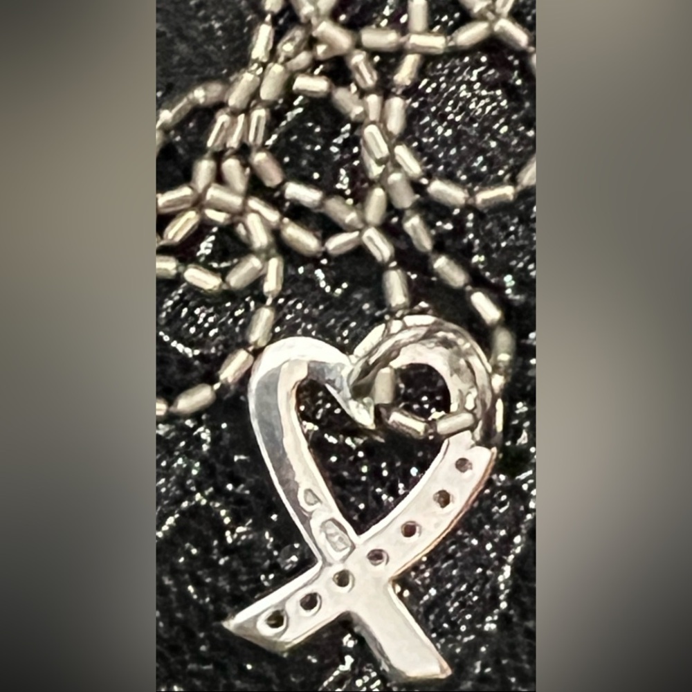 Sterling Silver Heart Pendant Necklace - Picture 3 of 8